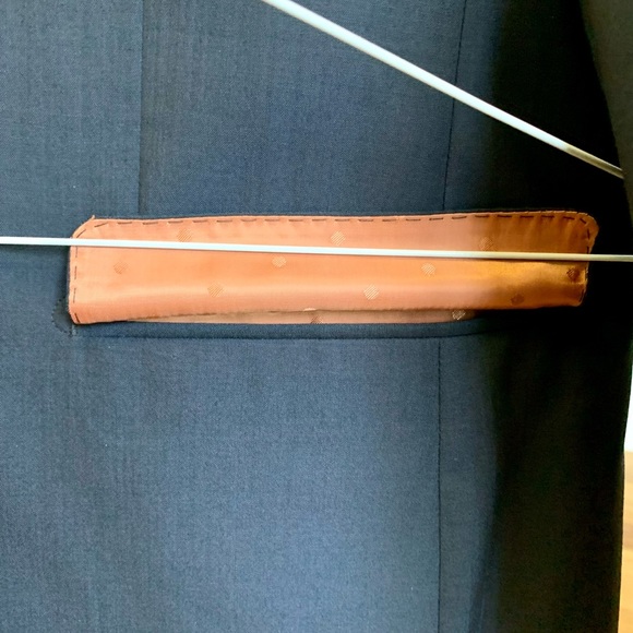 Baroni Prive Slim-Fit Navy Suit Jacket - Picture 5 of 10